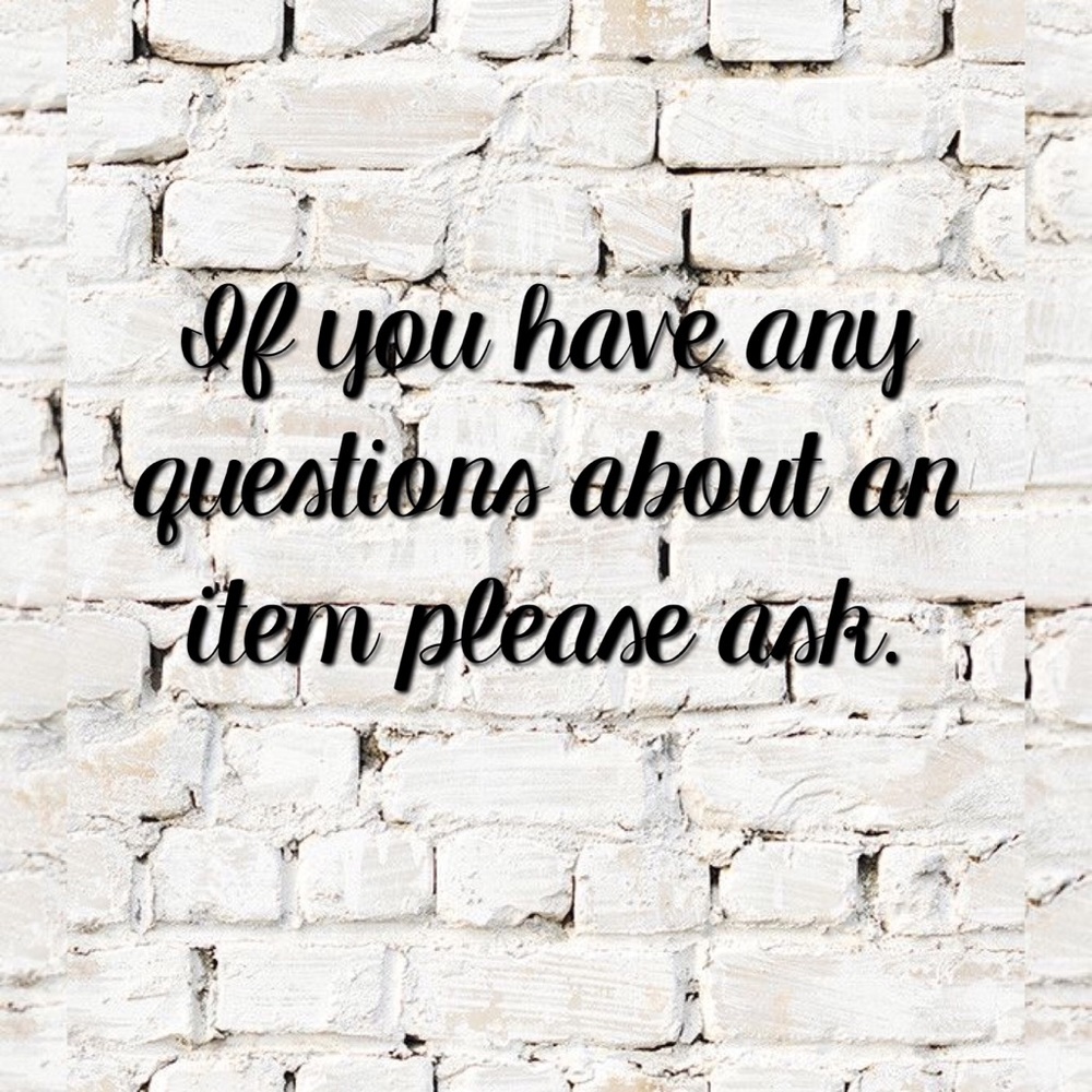Any questions please ask (: